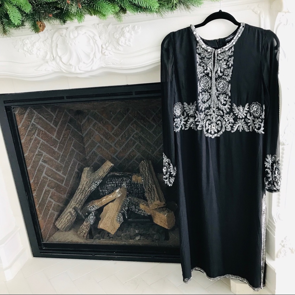 Antik Batik Chiffon sequin/crystal Dress